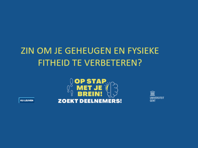 Op stap met je brein zoekt deelnemers